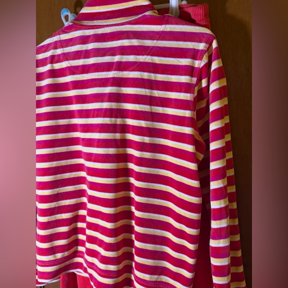 Striped Red and Yellow Women’s Velour Active Wear Tracksuit Size M - Picture 3 of 10